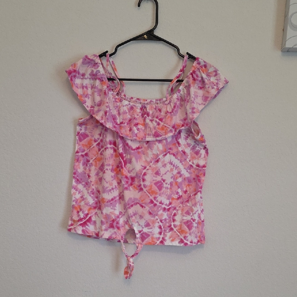 Place Pink and Purple Tie-Dye Blouse